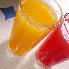 Mango n water melon juice A picture of Mango n water melon juice.