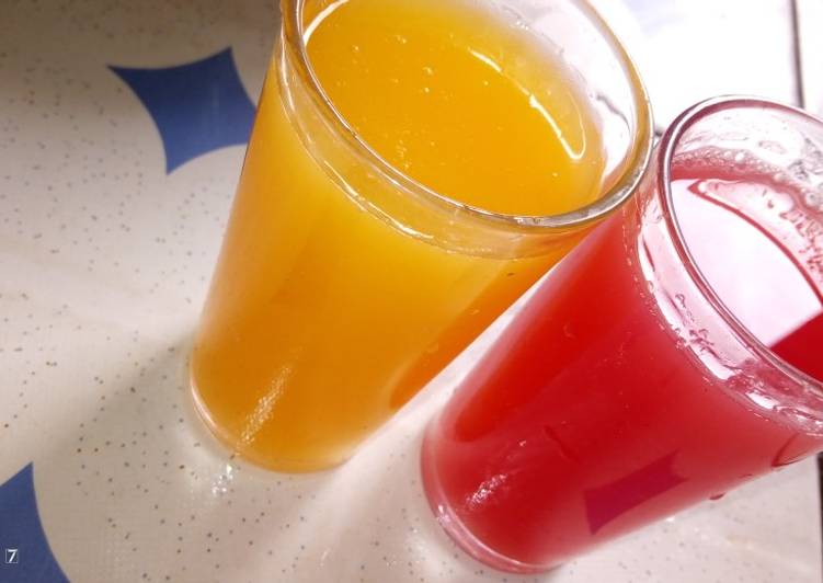 Steps to Make Super Quick Homemade Mango n water melon juice