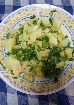 A picture of Potato Salad with Avocado 🥑.