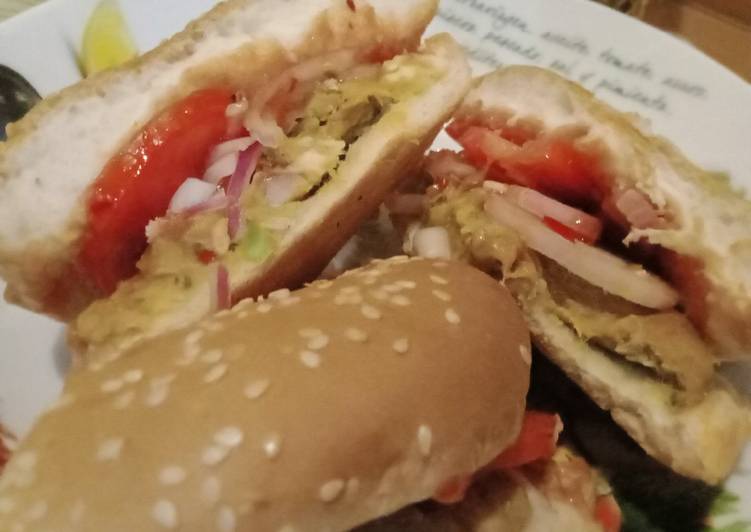 Easiest Way to Prepare Super Quick Homemade Chicken shami burger