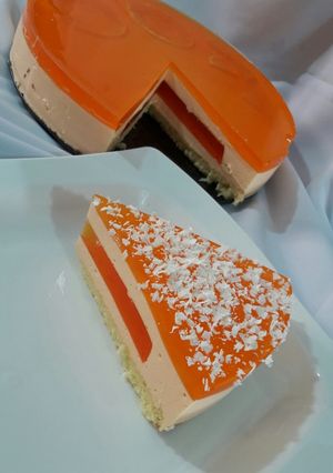 عکسی از دستور چیز کیک پرتقالی 🍊