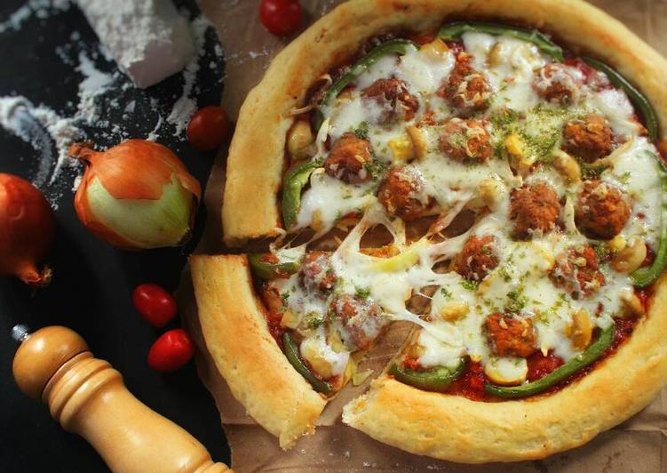 Resep Meatball pizza Anti Gagal