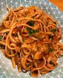 One pot linguine alla Norma
