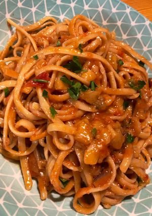 Φωτογραφία της συνταγής One pot linguine alla Norma