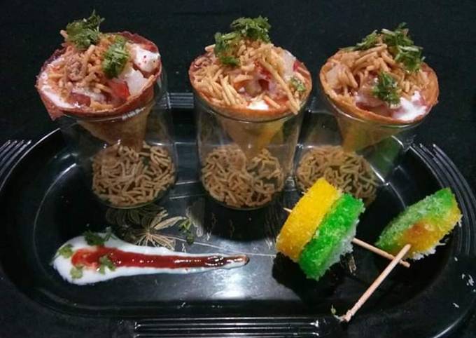 Corn Cone Chaat Recipe