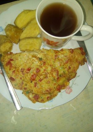 A picture of My simple breakfast.