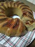 Torta vegana integral con dulce de membrillo :)