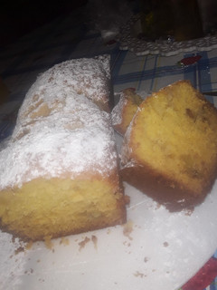 Una foto de Budín de manzana