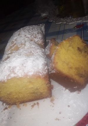 Una foto de Budín de manzana