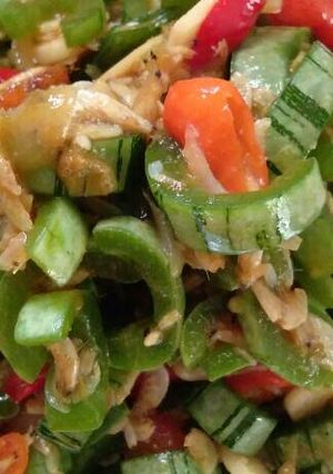 A picture of Stir-Fried Snake Gourd.