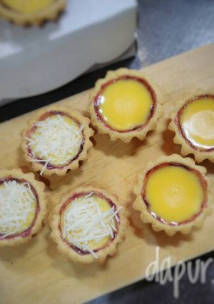 Foto resep Pie susu mini selai blueberry #part 3