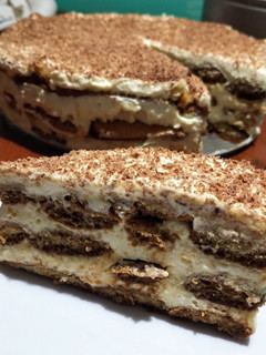 Una foto de Postre con vainillas (estilo tiramisú)