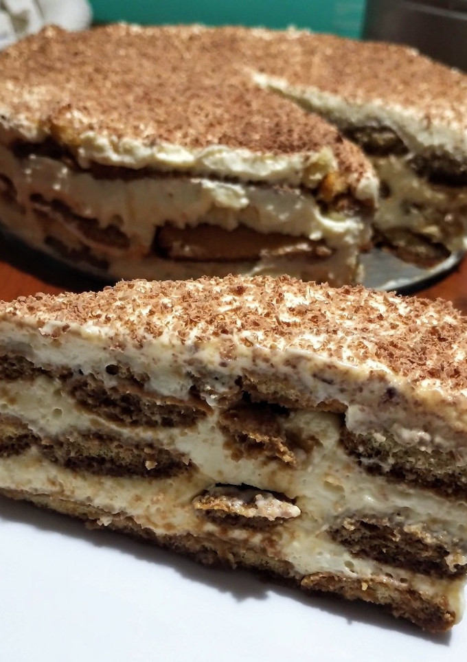 Una foto de Postre con vainillas (estilo tiramisú)