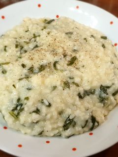 Spenótos rizottó recept fotója
