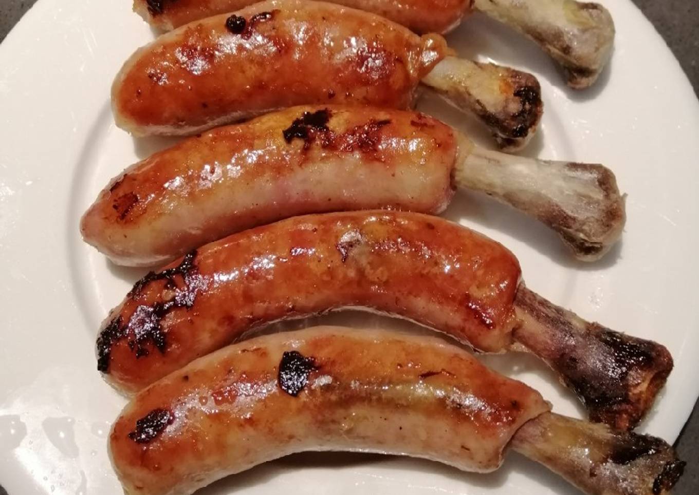 Fried chicken sausage