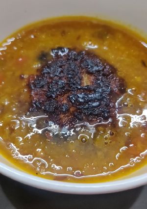 A picture of Soya lauki kofta curry.