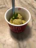 Gelato avocado banana pesca menta