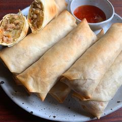 A picture of Oven Baked Spring Rolls.