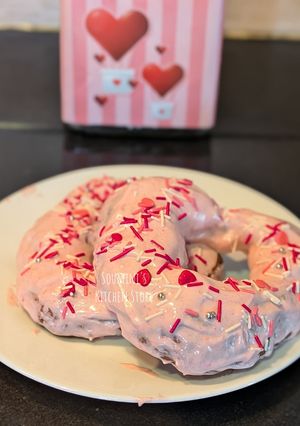 A picture of Valentine Doughnuts.