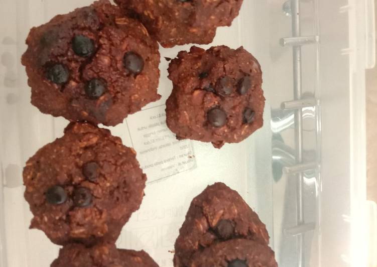 Mudah Cepat Memasak Healthy choco banana oat cookies Yummy Mantul