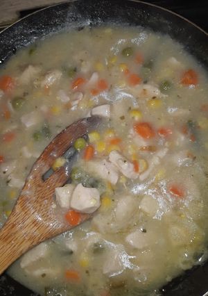 Gyors tavaszi csirkemell ragu recept fotója