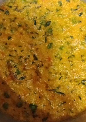 A picture of Matar methi malai.