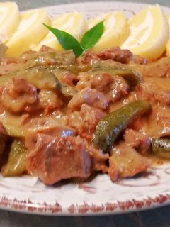 Tejszínes mustáros kecskegida ragu🍴 recept fotója