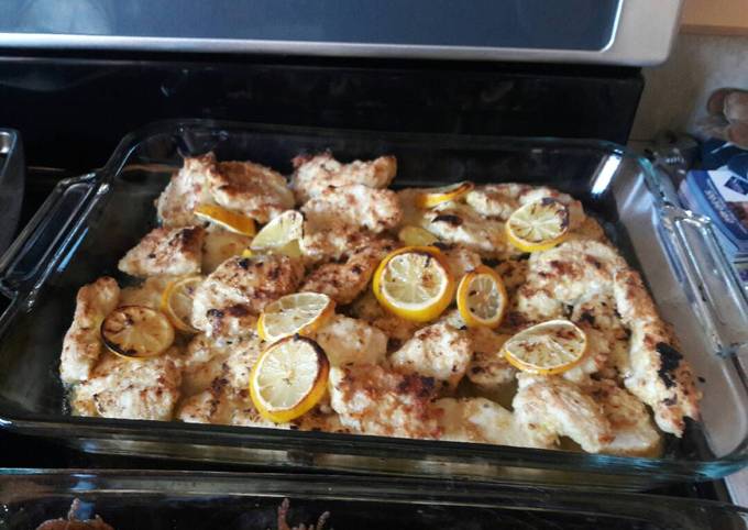 Easiest Way to Prepare Super Quick Homemade Fresh lemon garlic chicken