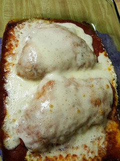 A picture of Chicken Parmigiana.