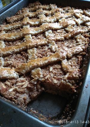 Zabpelyhes diabetikus almás-diós pite recept fotója
