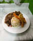 Carne Mongoliana con Arroz