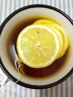 Gambar Air Teh Panas dan Lemon