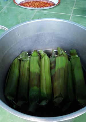Foto resep Lontong daun pisang