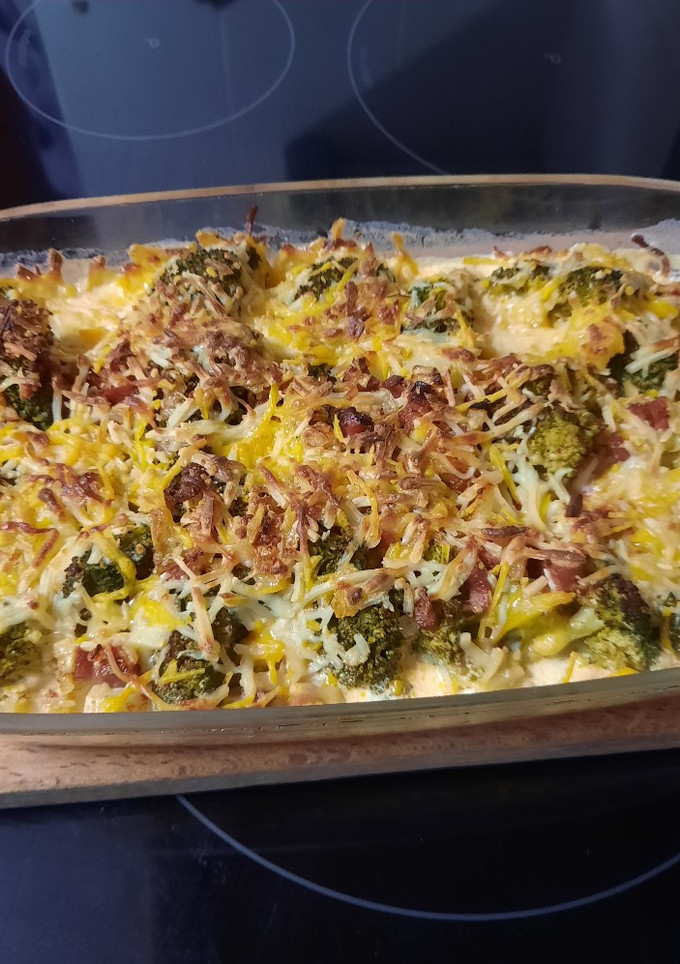 Una foto de Brócoli Gratinado con Jamón