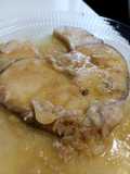 Tintorera con salsa de ajo al limón