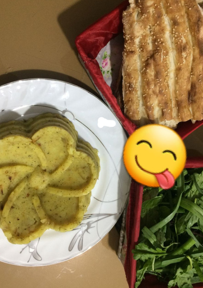 عکسی از دستور پوره سیب زمینی