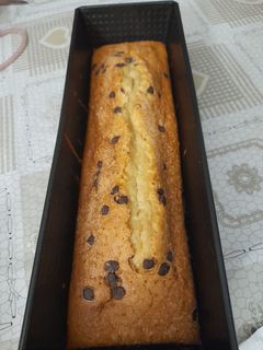 Una foto de Bizcocho de yogur con pepitas de chocolate