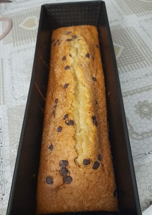 Una foto de Bizcocho de yogur con pepitas de chocolate