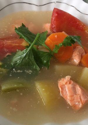 Foto resep Yummy salmon soup