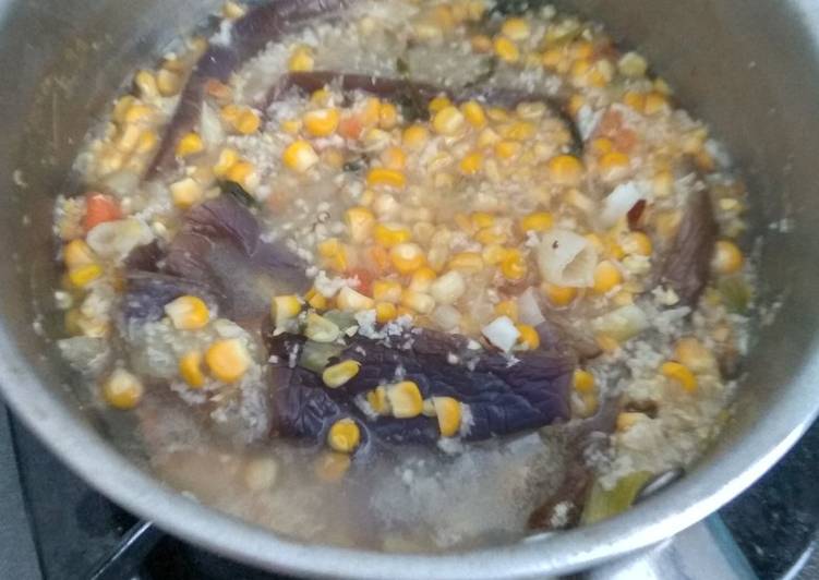 Milu/jagung terong tanpa ikan