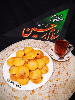 عکسی از دستور کلوچه کشمشی فوری تابه ای