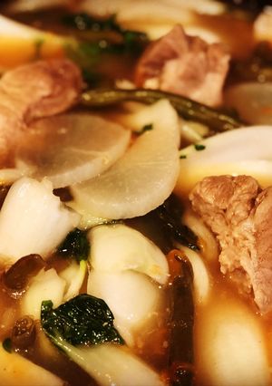 A picture of Pork Sinigang.