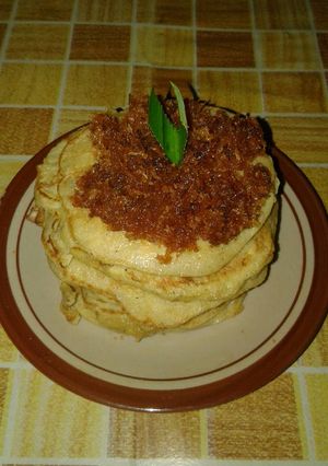 Foto resep Pancake pisang saus nten