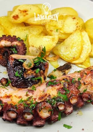 Una foto de Pulpo frito