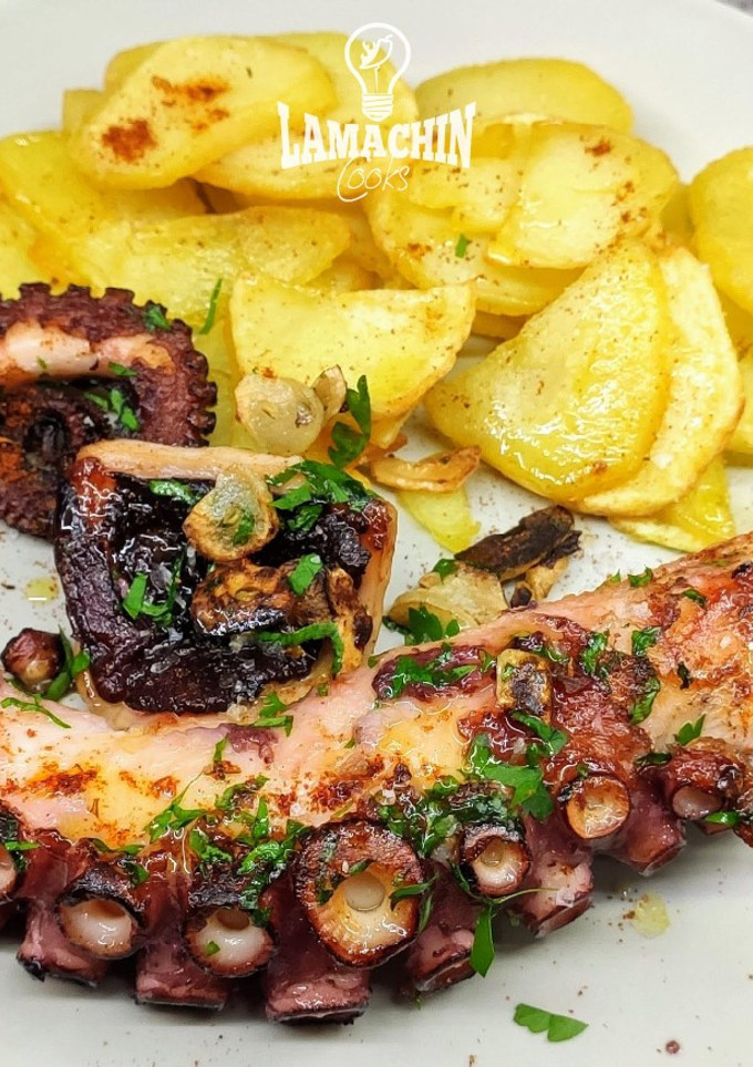 Una foto de Pulpo frito