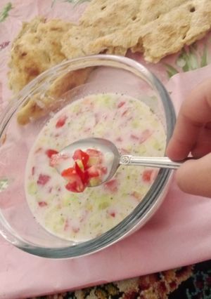 عکسی از دستور آبدوغ خیار