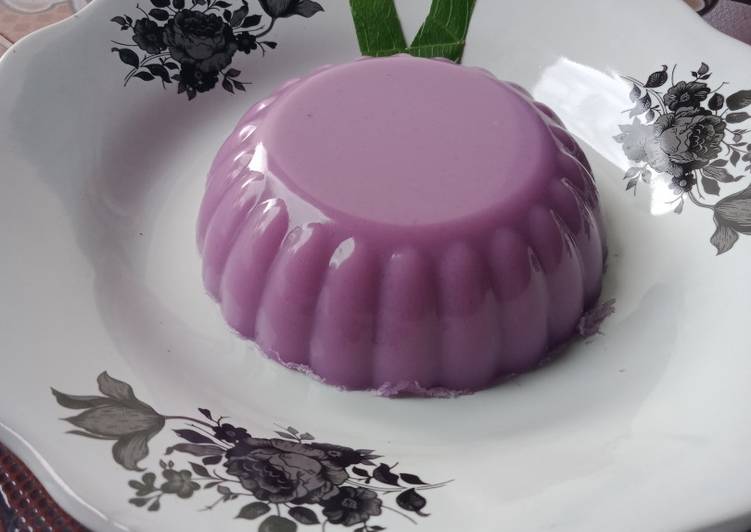 Resep Puding ubi ungu yang sempurna