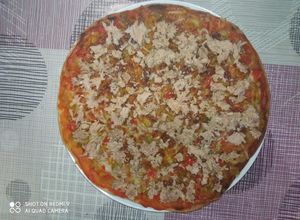 صورة لوصفة بيتزا بطون على طريقتي الخاصة 😋