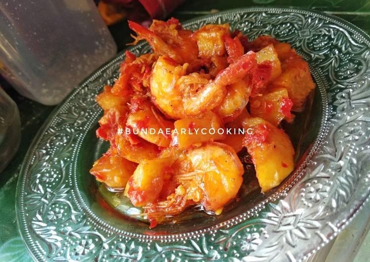 Bagaimana Membuat Udang Kentang Balado, Lezat