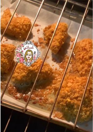 صورة لوصفة بروستد دجاج بالكورنفلكس